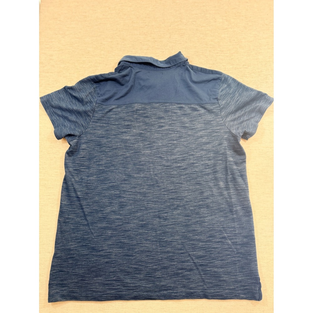 Rock & Republic Polo Shirt Men XXL Blue Good Short Sleeve Space Dye Pocket - Picture 4 of 7